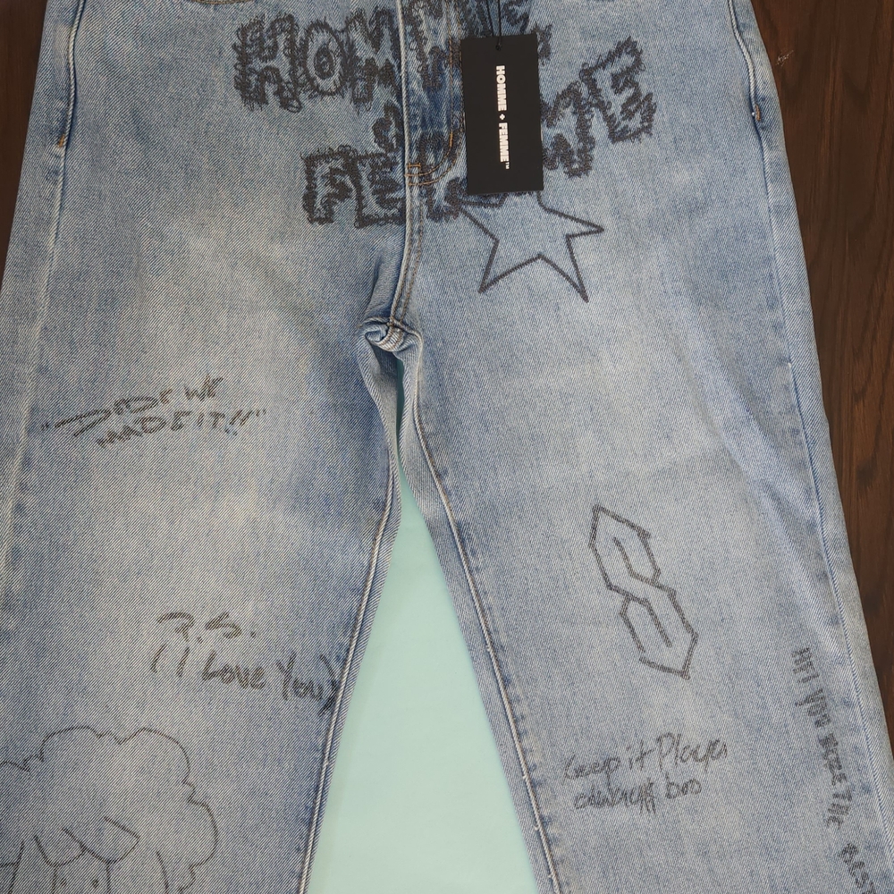 Homme Femme LA Yearbook Denim Size 28